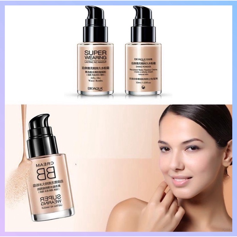 Kem BB Cream tạo lớp nền lâu trôi Bioaqua 30ml/Lọ che khuyết điểm màu tự nhiên