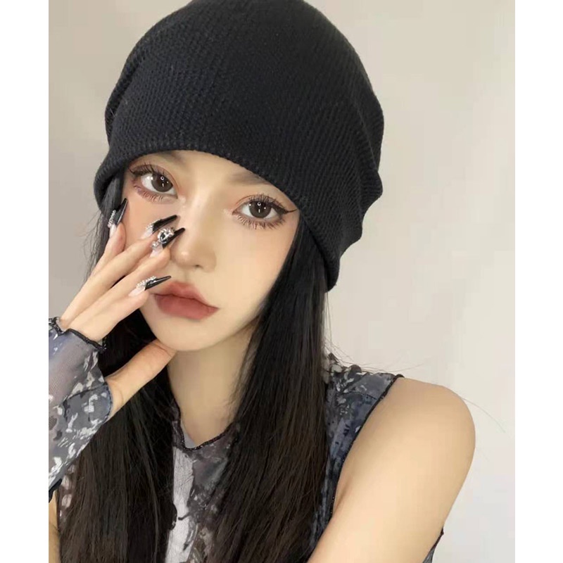 Mũ len nam nữ Ulzzang Beanie trơn Nón len giữ ấm thời trang thu đông phong cách hàn quốc