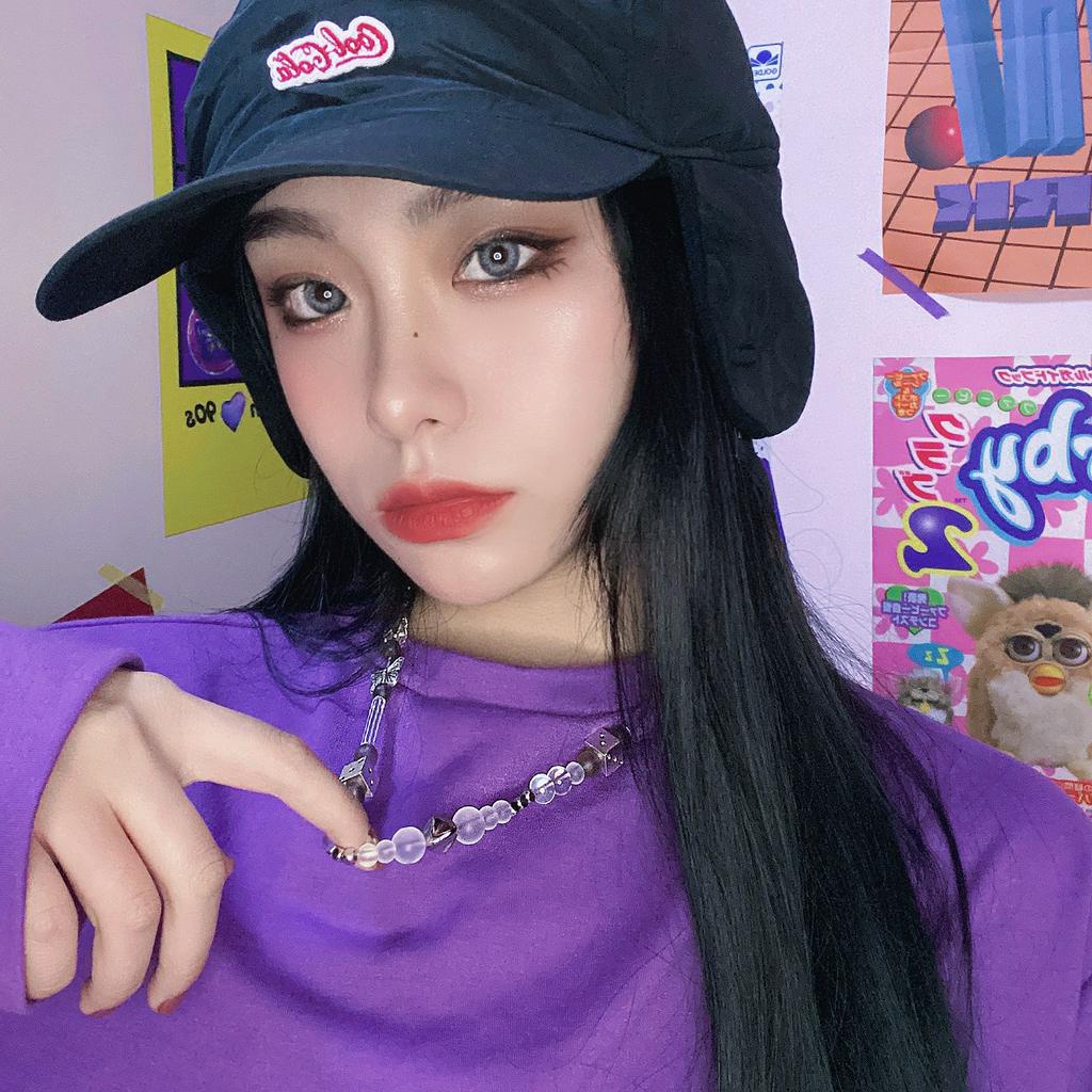 vòng cổ Hình Bướm Đính Ngọc Trai Phong Cách Hip Hop Hàn Quốc