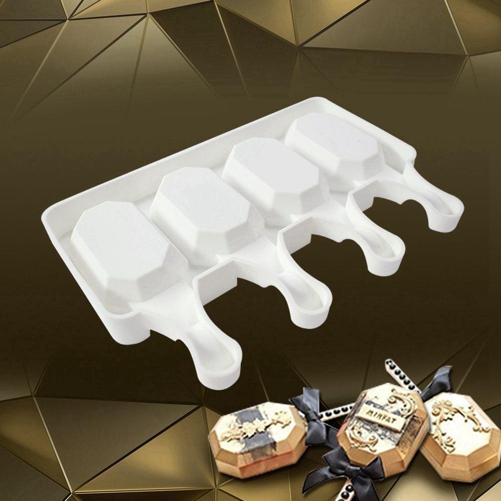 YIYU Khuôn Làm Kem Que 3 / 4 Ngăn Hình Gấu Đáng Yêu