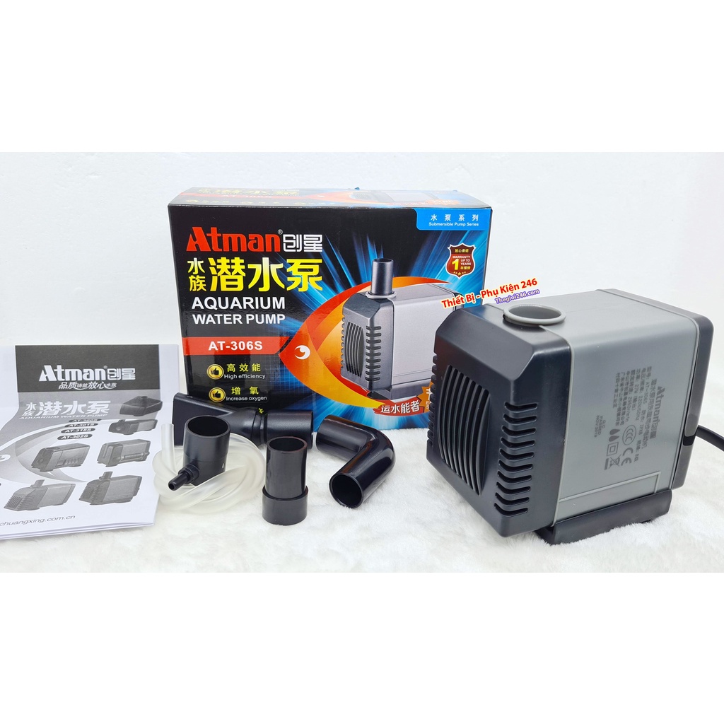Atman AT-306S Máy bơm nước bể cá atman306 hồ cá cảnh Atman306s,bơm bể cá cảnh ,cá koi, bơm hòn non bộ ,bảo hành uy tín