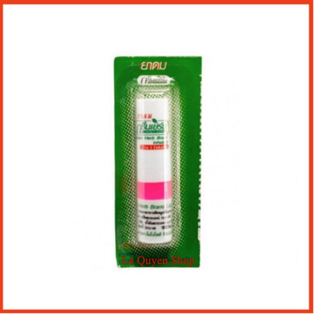 1 Vỉ 6 Ống hít thông mũi xanh lá Green Herb Thái Lan