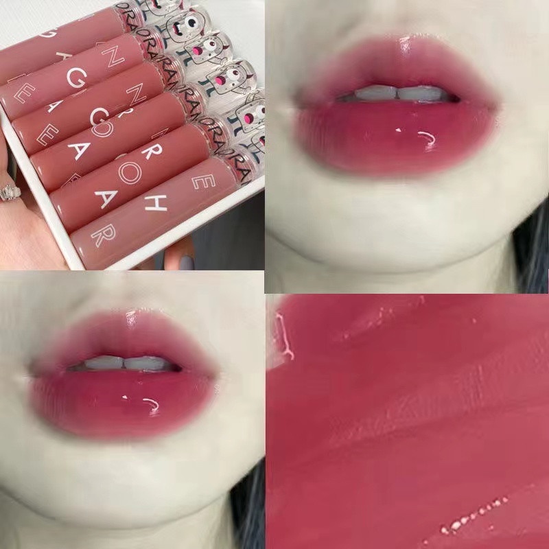 Local Stock Cash on Delivery Cherrylove Son Bóng Trang Điểm Không Thấm Nước Màu Cam Thiết Kế Vỏ Màu Cam Xinh Xắn