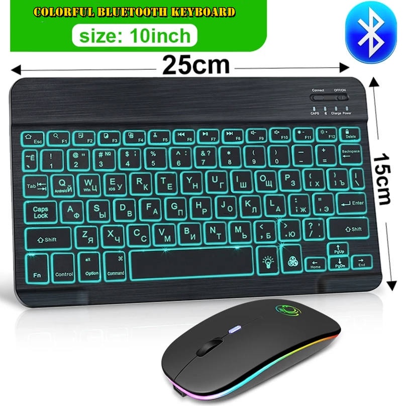 Bàn phím Bluetooth không dây có đèn nền cho Ipad Laptop điện thoại máy tính bảng