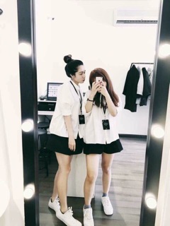 Sơ mi oversize trơn