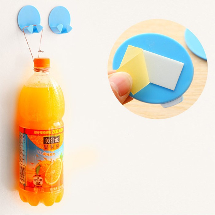 Túi 02 Móc Núm Treo Phích Cắm Dán Tường - Giá Đỡ Giắc Cắm Dây Điện Chịu Lực (Chọn Số Lượng)