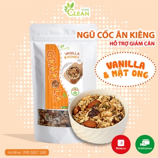 Ngũ cốc dinh dưỡng Granola Siêu Hạt vị Vanilla CleanFood - Hạt ngũ cốc ăn kiêng giảm cân, tiểu đường, keto/das, eatclean