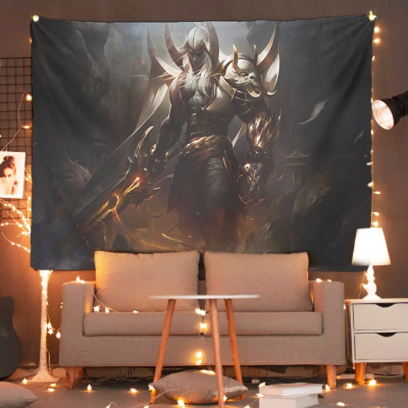 Liên Minh Huyền Thoại 29  TRANH VẢI TREO TƯỜNG, THẢM VẢI TRANG TRÍ PHÒNG NGỦ, DECOR - IN THEO YÊU CẦU.