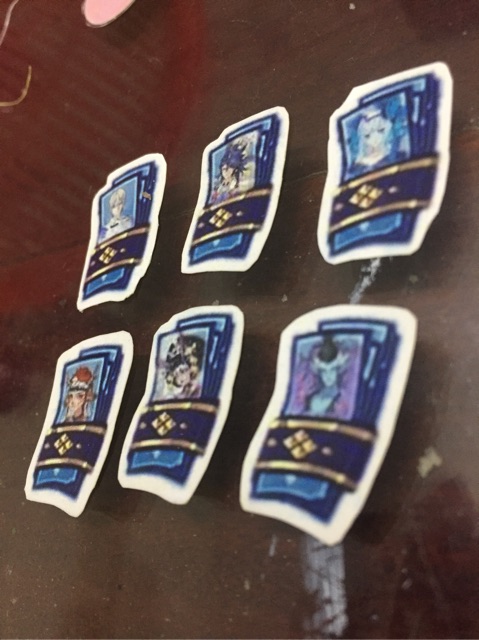 Bộ sticker Âm Dương Sư Onmyoji 6 bùa thần bí hình thức thần tự chọn