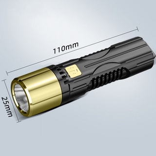 Đèn Pin LED Mini Siêu Sáng 2 Màu Cam