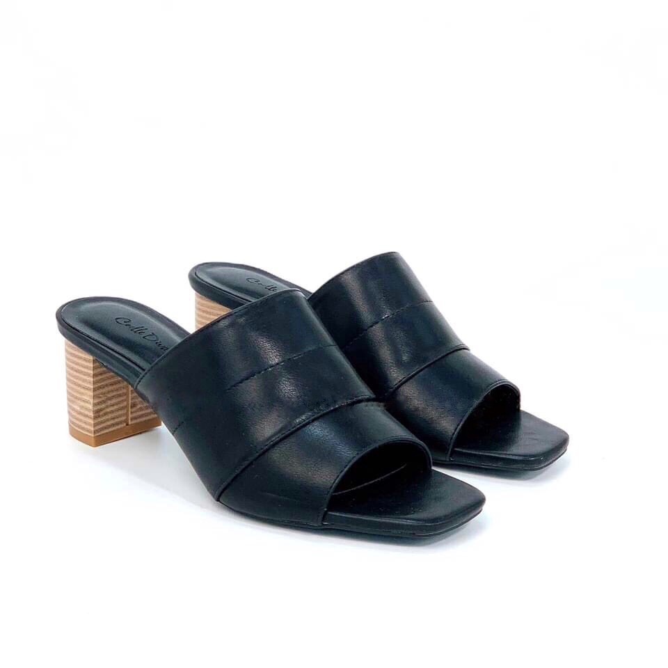 Giầy Guốc Nữ Dép Nữ Gót Trụ Cao 5cm