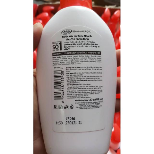 Nước rửa tay Lifebuoy ( hàng Tặng ) 120g | BigBuy360 - bigbuy360.vn