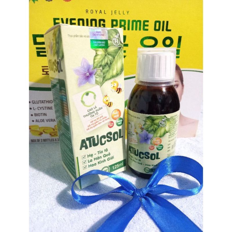 Siro ho dùng được cho cả phụ nữ mang thai và trẻ sơ sinh ATUCSOL bổ phế,giảm ho,khản tiếng,hắt hơi,chảy nước mũi...