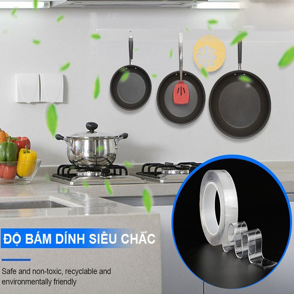 [Hàng Dày 2mm] Băng Dính 2 Mặt Đa Năng Trong Suốt Siêu Dày 2mm – Chọn Chiều Dài Siêu Bám Dính Chính Hãng Amalife