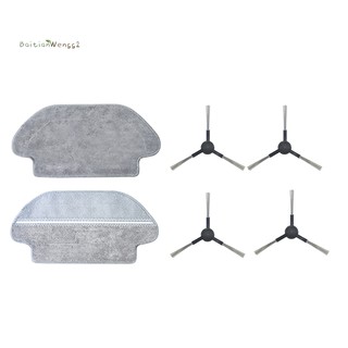 Set 4 Chổi Và 2 Đầu Thay Thế Cho Robot Hút Bụi Xiaomi Sbj02Ym