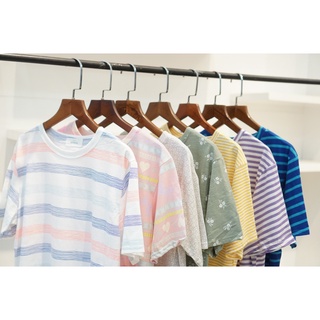 Áo thun nữ sọc cotton