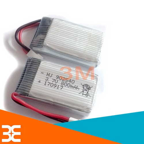 Pin Lithium 3.7V 800mAh 902540 25C