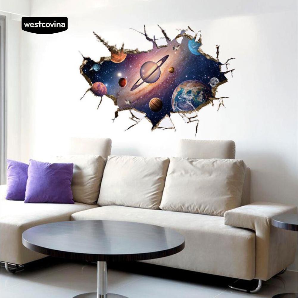 Sticker dán tường trang trí hình vũ trụ