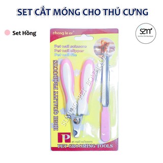 Set cắt móng cho thú cưng (kềm cắt và dũa móng)