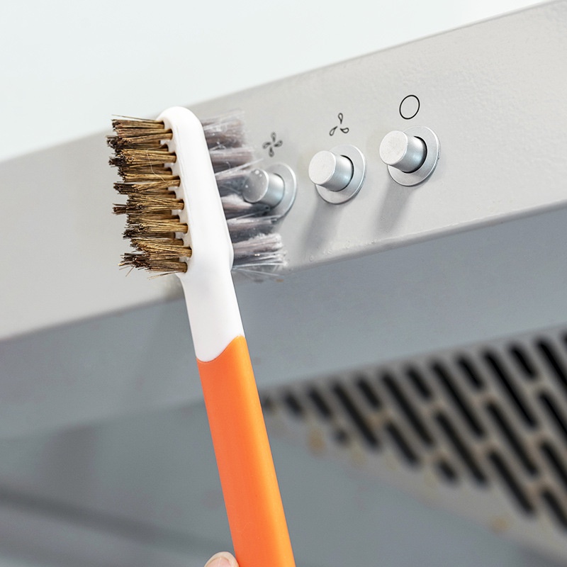 Bàn Chải Vệ Sinh Bếp Ga 3 Màu Với Dây Điện Hai Đầu Cán Dài Và Xẻng Làm Sạch Nhà Cửa
