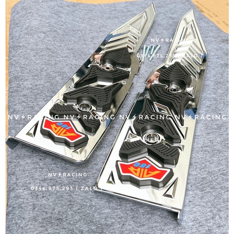 Bộ gác chân trước Air Blade 2022 160cc phũ carbon, Xinken cao cấp
