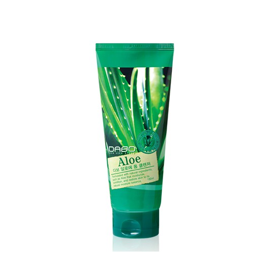 Sữa Rửa Mặt DABO Lô Hội Hàn Quốc 180ml sạch sâu, se khít lỗ chân lông, ngừa mụn và dưỡng ẩm , Sữa rửa mặt chính hãng