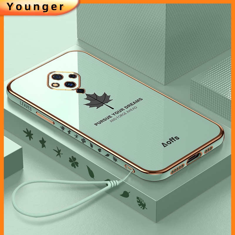 Ốp Điện Thoại Tráng Gương 6D Kèm Dây Đeo Cho Oppo A8 A57 Q5i A57 A39 A59 F1S A7 A72 A73 F5 A74 F19 A7X F9 realme V23