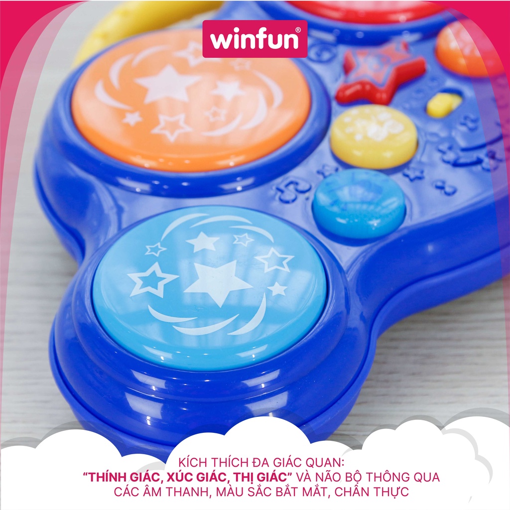 Trống đồ chơi cho bé có đèn nhạc Winfun WF002010-NL