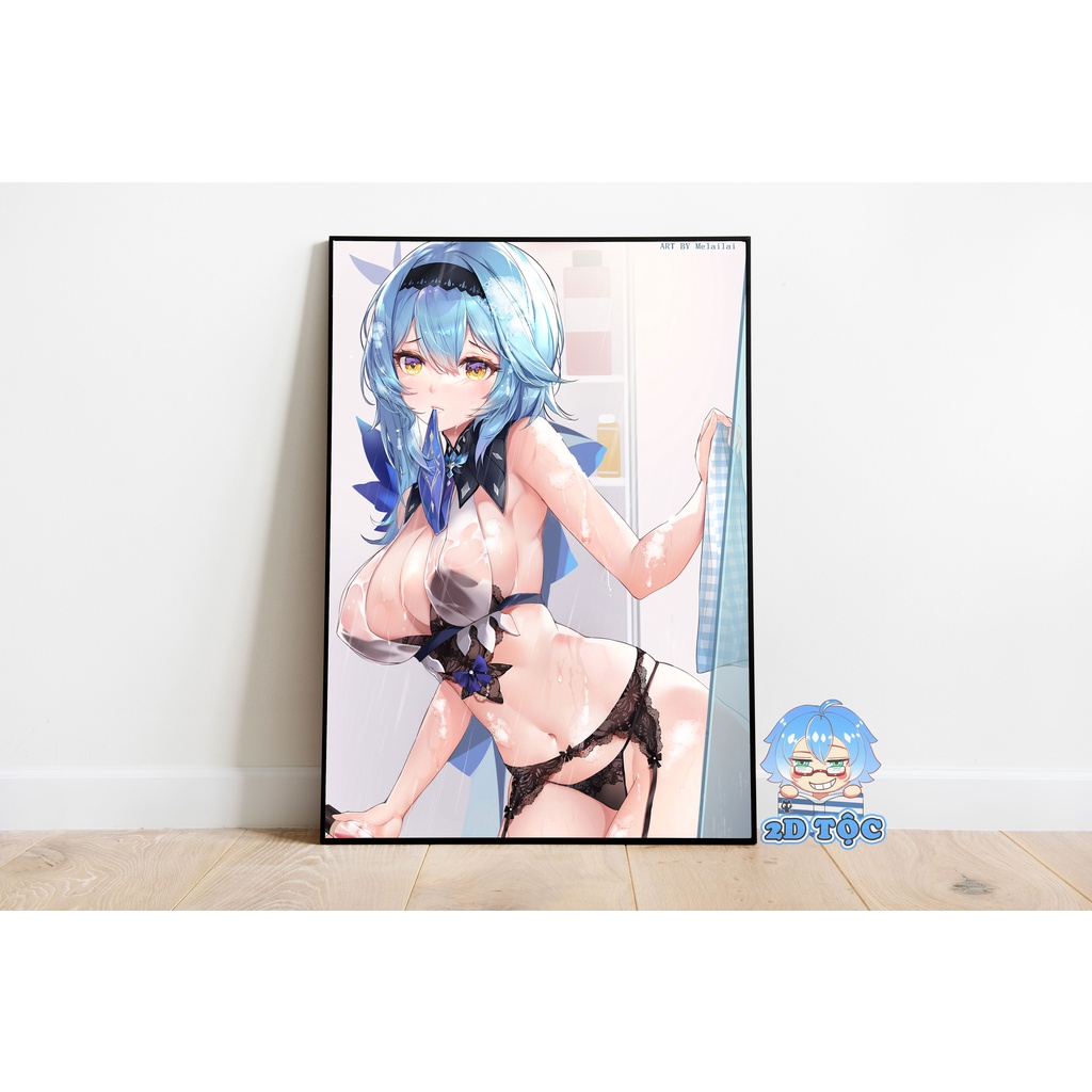 Poster A3 Eula  (2) Game Genshin Impact - 2D Tộc Shop
