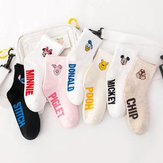 Vớ Cotton In Hình Hoạt Hình Dễ Thương