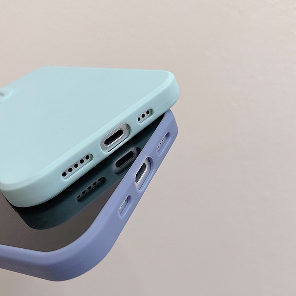 Ốp điện thoại TPU dẻo màu xanh bạc hà chống sốc cho IPHONE 13 12 11 PRO MAX X XR ULTRA | BigBuy360 - bigbuy360.vn