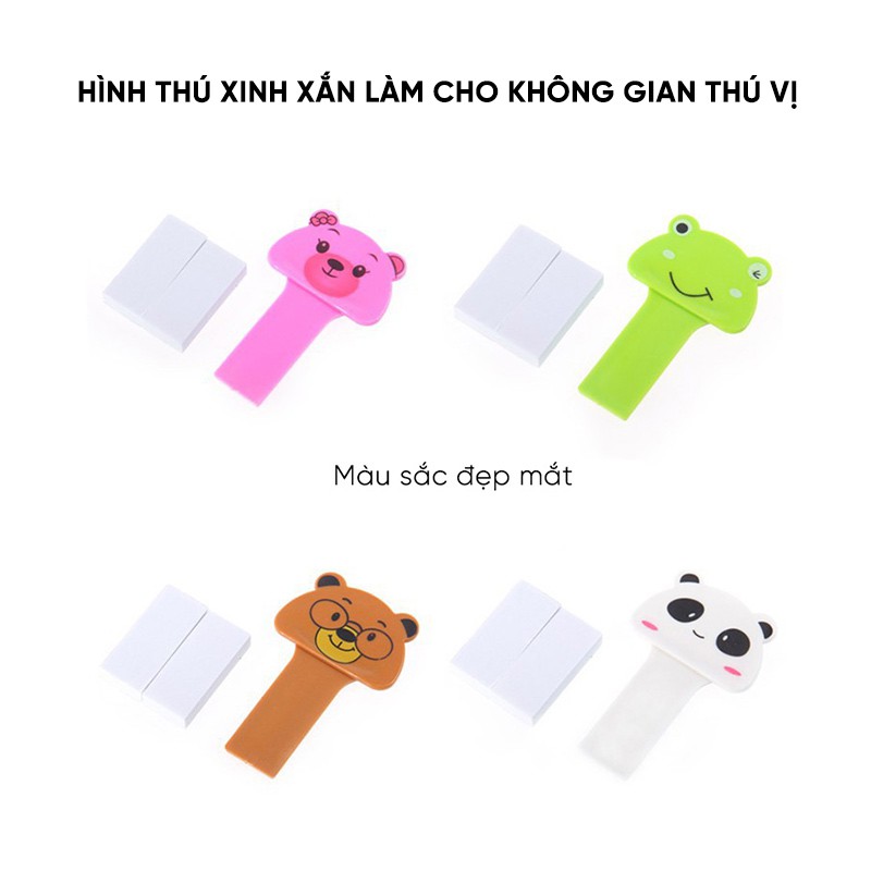 Miếng nhựa lật nắp bồn cầu hình thú (giao ngẫu nhiên)