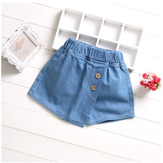 Quần Short Jean Giả Váy Cho Bé Gái Từ 3-9 Tuổi