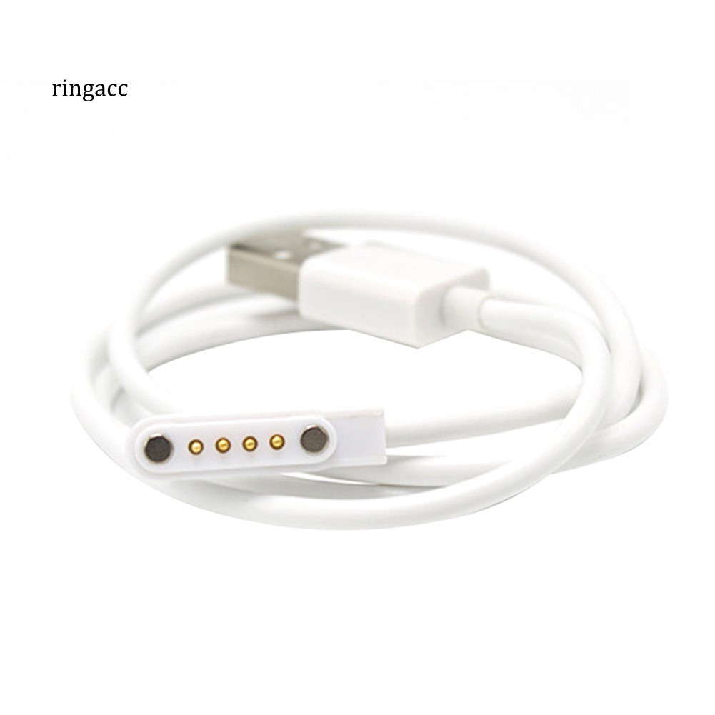 Dây cáp sạc nhanh đồng hồ thông minh không dây 4 chấu cao su thông dụng nhỏ gọn