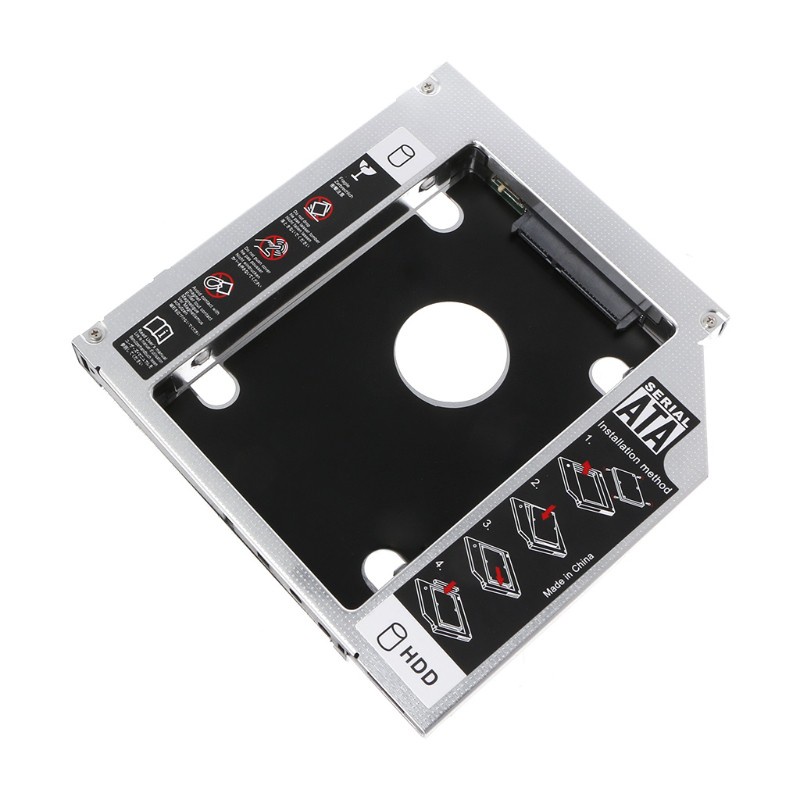 Hộp Đựng Ổ Cứng Ssd 12.7mm 2nd Hdd Caddy Sata 3.0 2.5 "Cho Laptop Odd Dvd / Cd-Rom Optical Bay | BigBuy360 - bigbuy360.vn