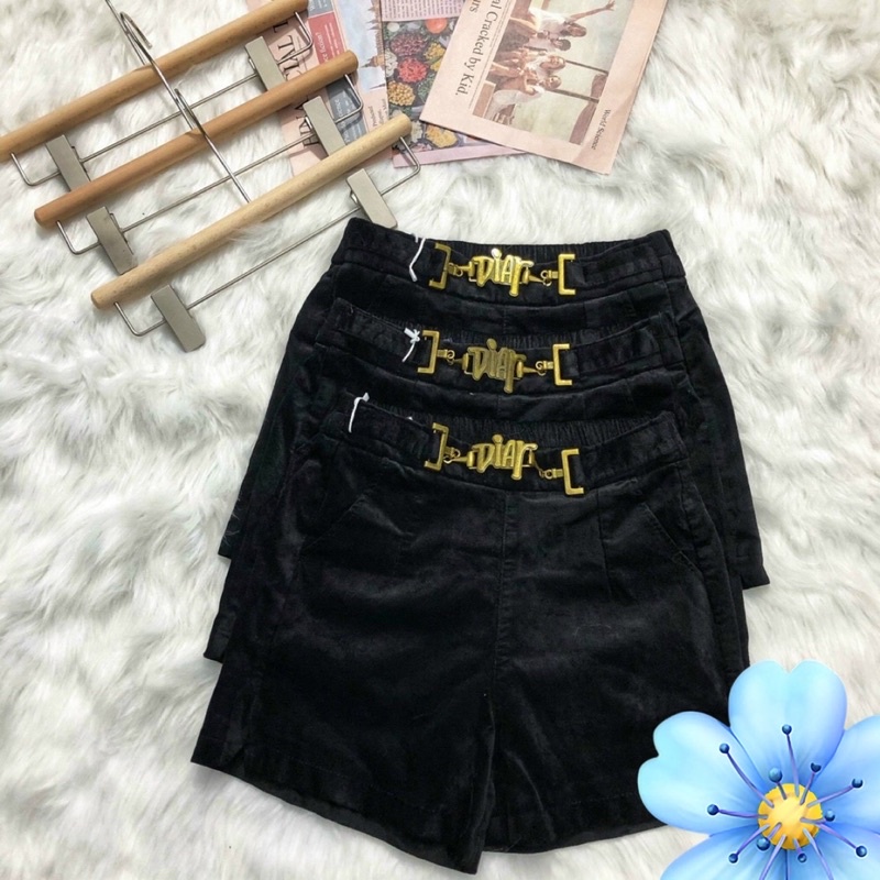 Quần Sooc Nhung Mịn- hàng Quảng châu