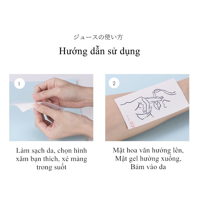 Miếng dán hình xăm tạm thời SAI MAGIC TATTOO 019 kích thước 10CM×06CM chống thấm nước lâu trôi lên đến 2 tuần