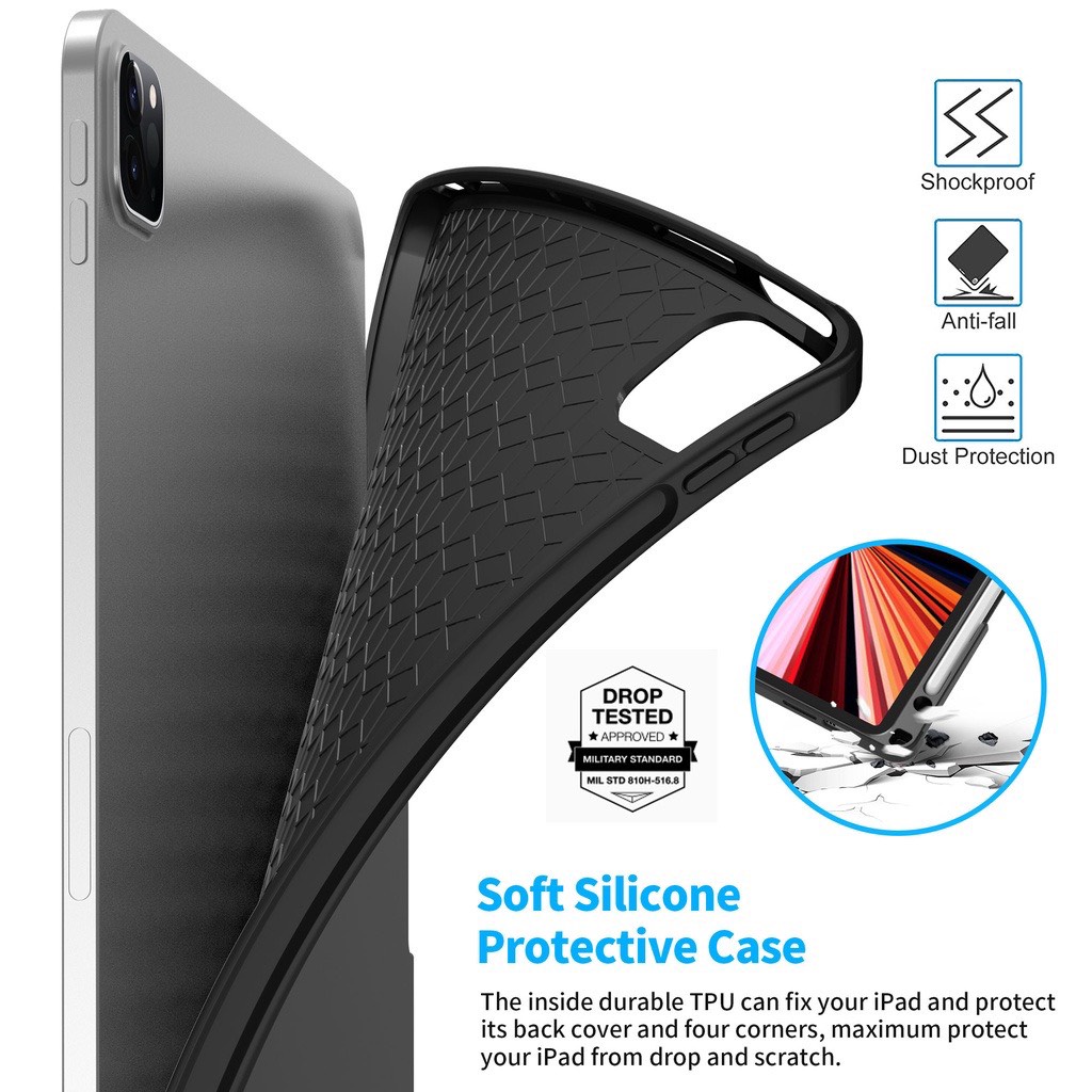 Bao da bàn phím Wiwu Mag Touch cho iPad Gen 10 10.9 inch 2022 , Pro 11 inch / M1 / M2 , Gen 9/8/7 10.2 , Air 5/4 10.9 in