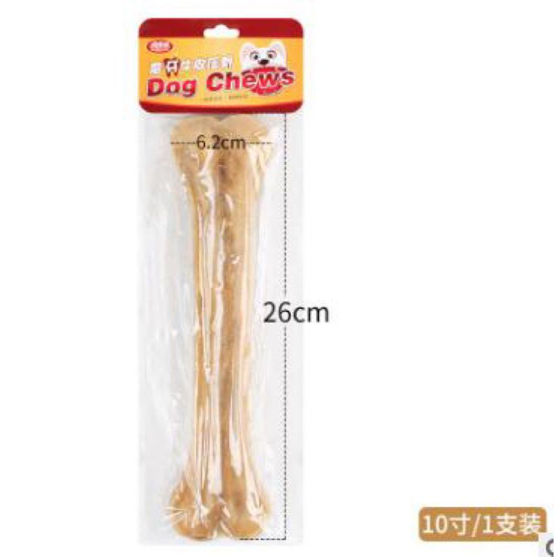xương gặm da bò 25cm