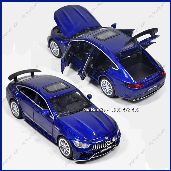 XE MÔ HÌNH KIM LOẠI - MERCEDES GT3 TỈ LỆ 1:32 - MỞ 4 CỬA - 9809