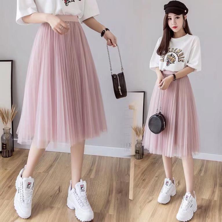 Chân Váy Xếp Ly Dài Qua Gối Cực Điệu | BigBuy360 - bigbuy360.vn