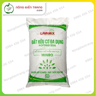 Đất sạch hữu cơ đa dụng lavamix trồng rau hoa kiểng - bao 20dm3 - tiện lợi dễ sử dụng vtnn nông điền trang