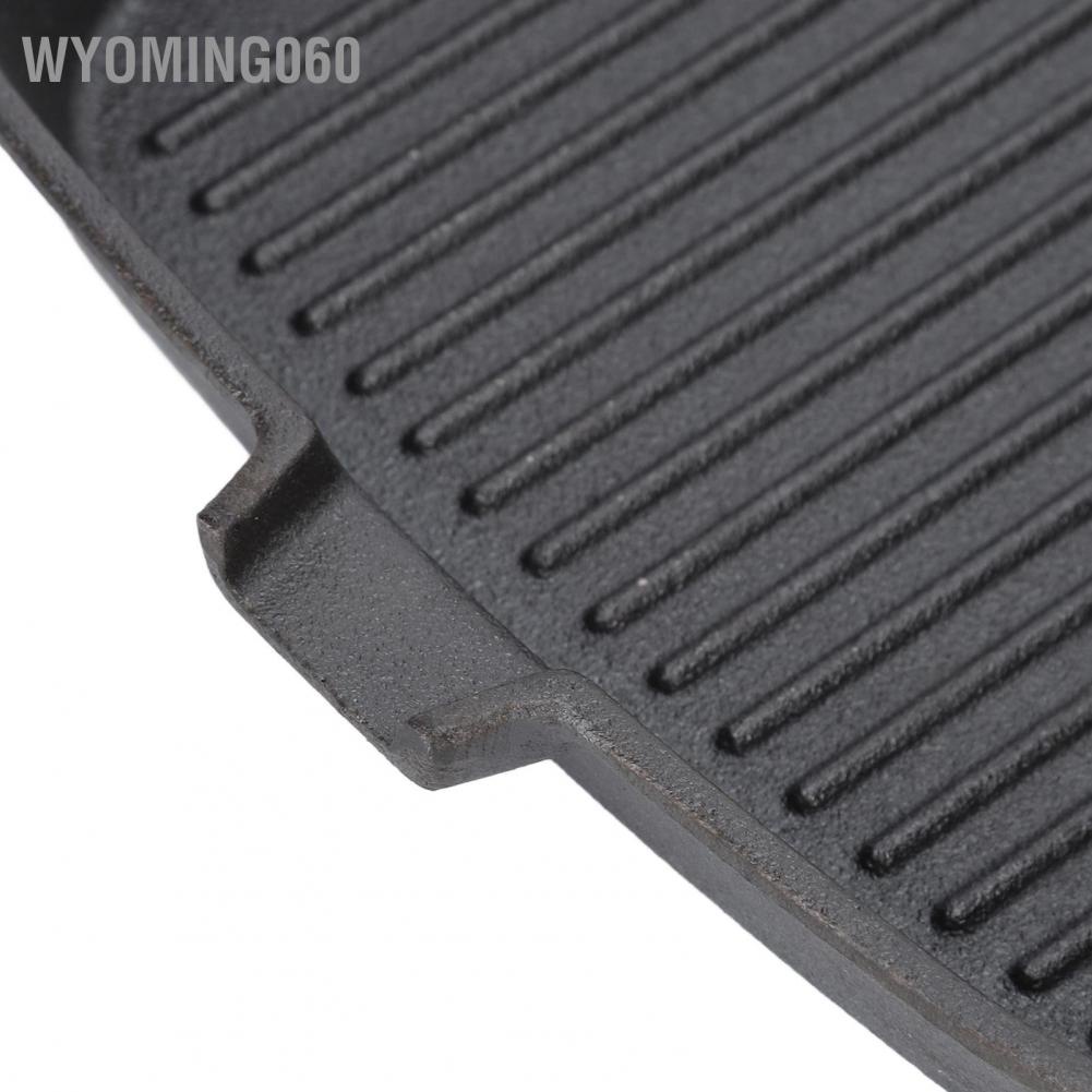 [Hàng Sẵn] Chảo gang chảo bít tết tích hợp chảo rán phẳng chảo bít tết tay cầm đơn【Wyoming060】