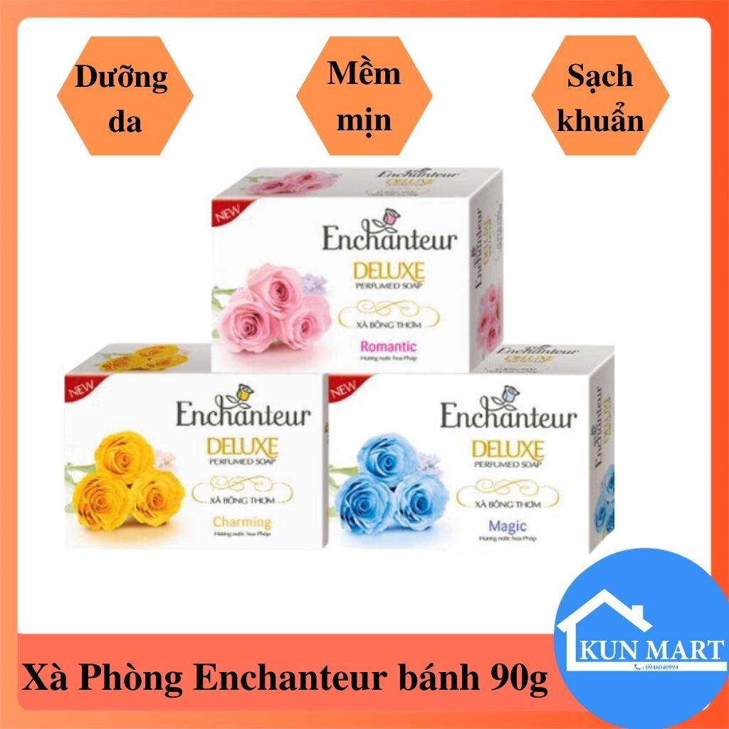 Xà Phòng Enchanteur dạng bánh 90g