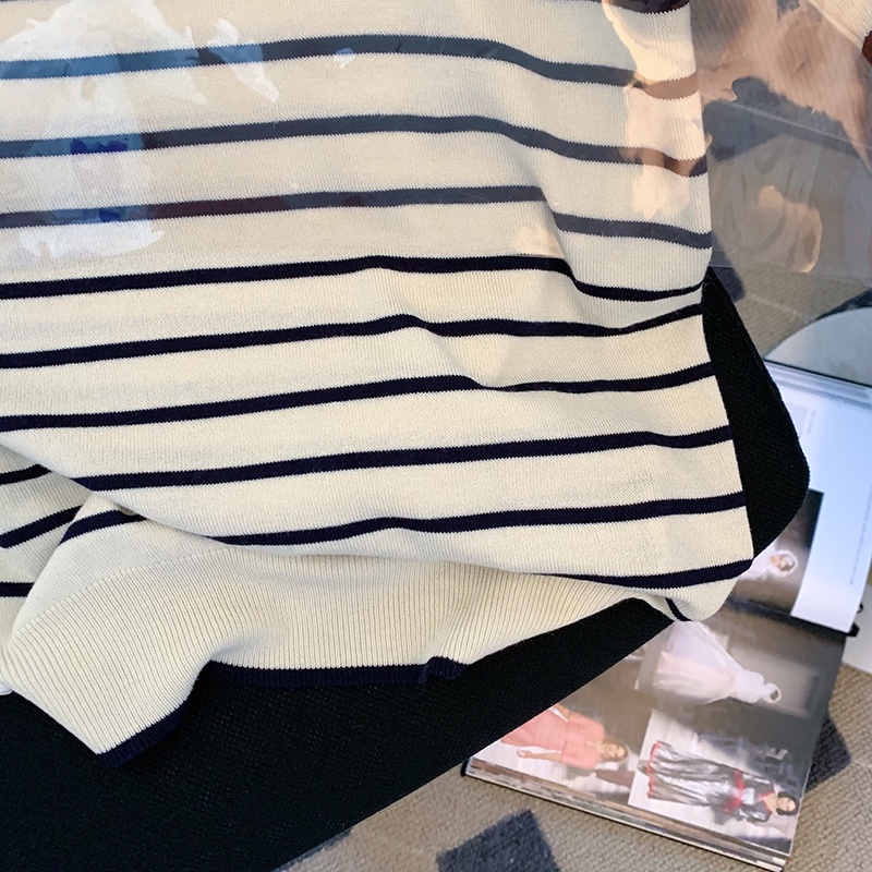NRVP Áo Cardigan Dệt Kim Tay Ngắn Dáng Rộng Phong Cách Hàn Quốc