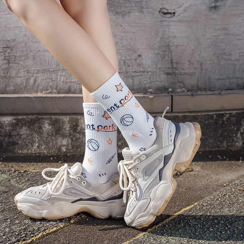 Vớ Thời Trang Mùa Hè In Họa Tiết Hoạt Hình Dễ Thương Phong Cách Hàn Quốc