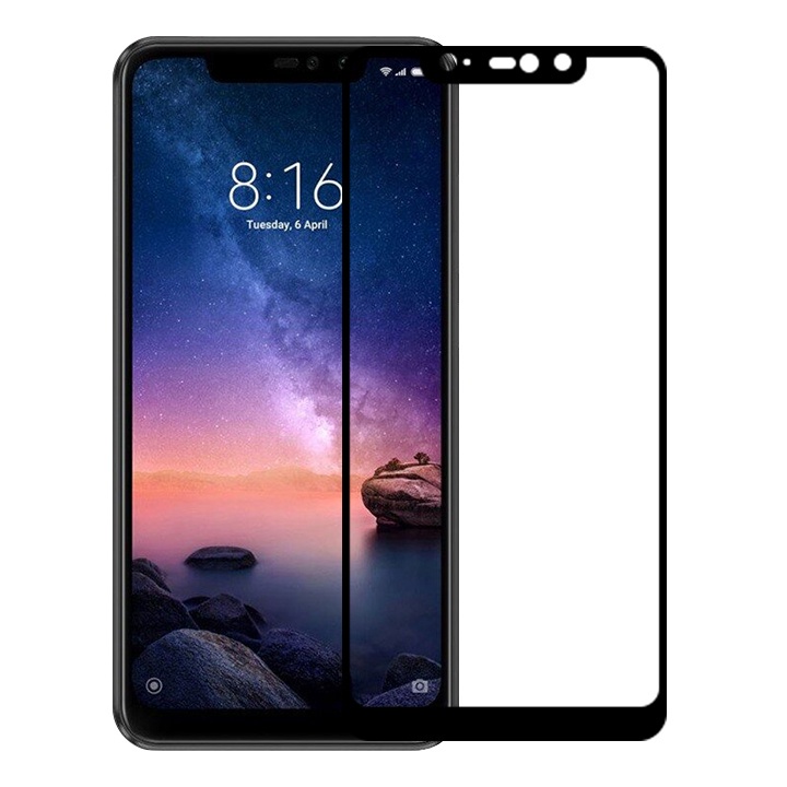Kính Cường lực Redmi 6 Pro Note 6 Pro Full màn Trong Suốt 21H 9D Cảm Ứng Mượt Mà Tặng Kèm Khăn Lau