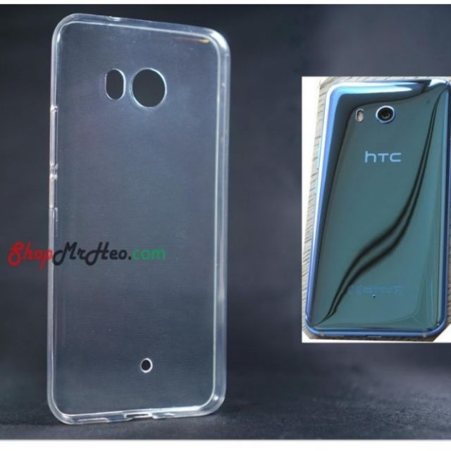 Ốp lưng dẻo cho htc u11 silicon trong suốt (loại tốt)