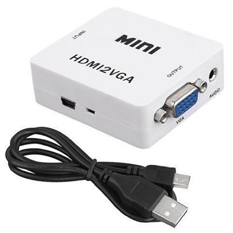 Đầu Chuyển Đổi Hdmi Sang Vga Kèm Dây Cáp Hdmi2Vga 1080P