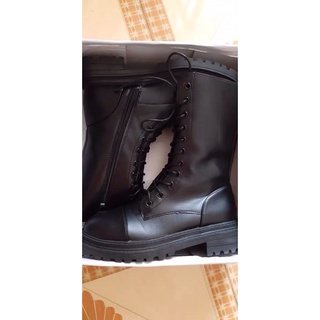 [Có ảnh thật] Boot nữ, boot nữ lửng đế cao 5p, có dây, khoá kéo